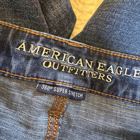 American Eagle Outfitters Blue Jeans high rise Jegging size 12 - Picture 5 of 5